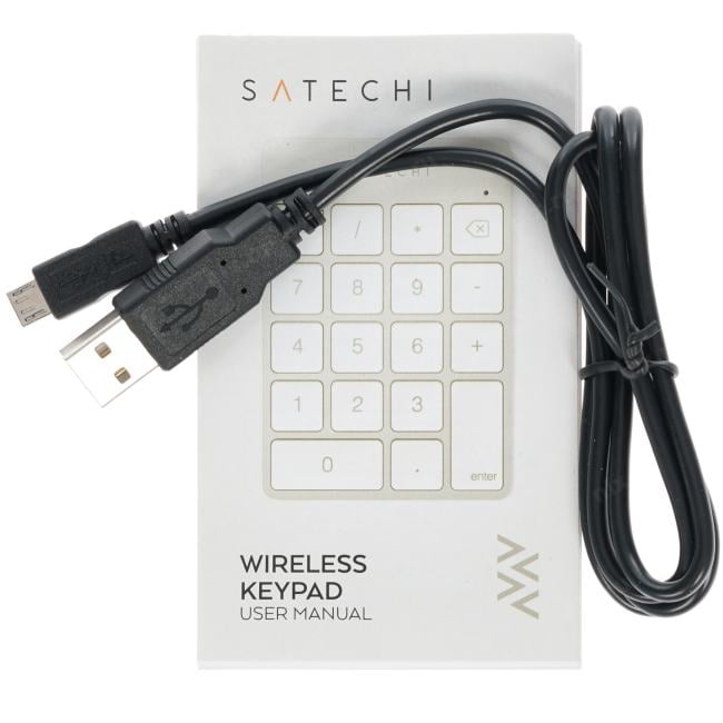 Satechi ST-SALKPS Беспроводной цифровой блок клавиатуры Satechi Aluminum Slim Keypad  Numpad. Цвет серебристый.