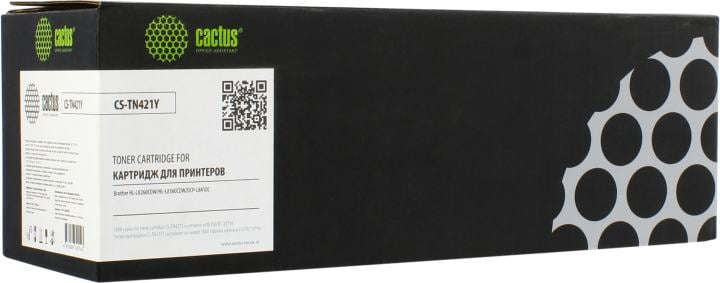 Картридж лазерный Cactus CS-TN421Y TN-421Y желтый (1800стр.) для Brother HL-L8260CDW/HL-L8360CDW/DCP-L8410CDW/MFC-L8690CDW/MFC-L8900CDW