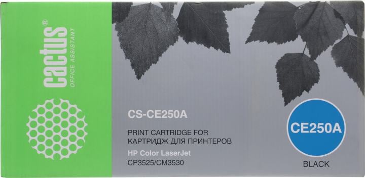 Картридж Cactus CS-CE250A Black для  HP  Color  LJ CP3525/CM3530