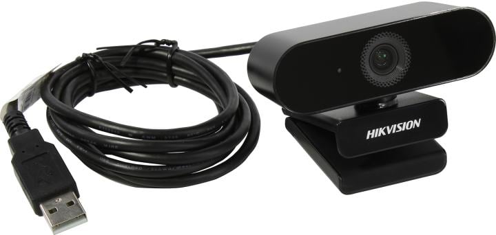 Hikvision DS-U02 Web камера 2MP CMOS Sensor,0.1Lux @ (F1.2,AGC ON),Built-in Mic,USB 2.0,1920*1080@30/25fps,3.6mm Fixed Lens