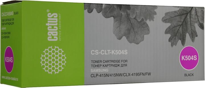 Картридж лазерный Cactus CS-CLT-K504S CLT-K504S черный (2500стр.) для Samsung CLP-415N/CLX-4195FW/4195FN