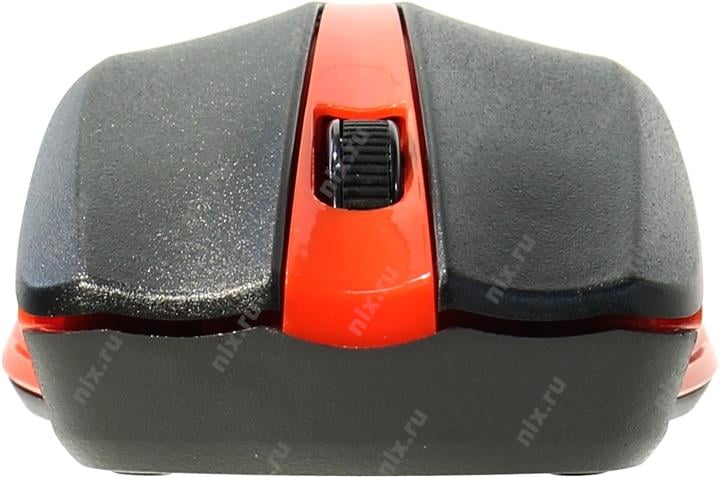 OKLICK Wireless Optical Mouse <485MW> <Black&Red> (RTL)  USB 3btn+Roll <997828>