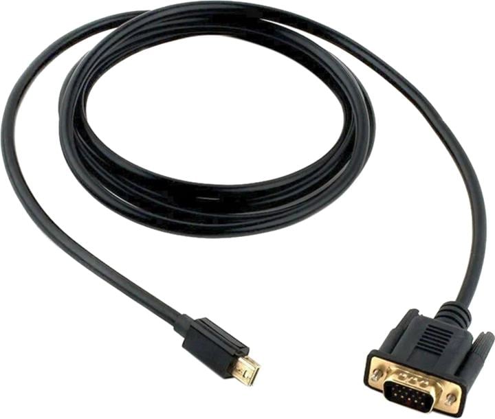 CC-mDPM-VGAM-6 Кабель mDP->VGA Cablexpert CC-mDPM-VGAM-6, 20M/15M, позол.разъемы, 1.8м,  черный,  пакет
