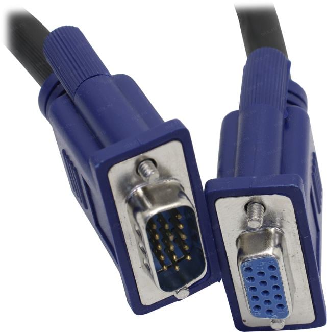 VCOM (VVG6460-10м) Кабель удлинительный монитор - SVGA card (15M  -15F)  10м 2  фильтра