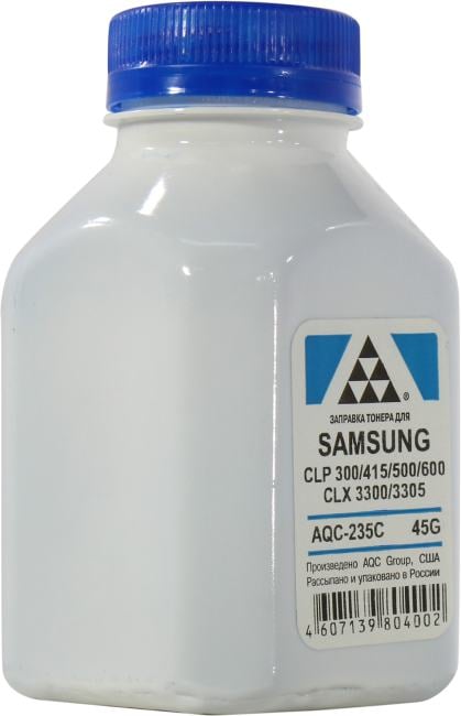 Тонер AQC AQC-235C, голубой, для Samsung CLP/CLX, 45г