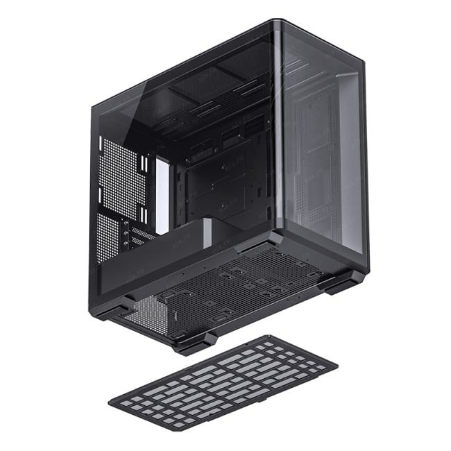 JONSBO D300 Black без БП, боковая панель из закаленного стекла,  mini-ITX, micro-ATX, черный