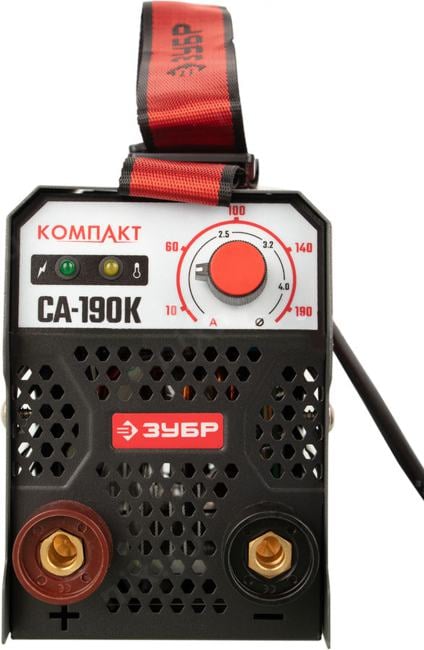 Сварочный аппарат(инвертор) ЗУБР СА-190К компатный, 5,4 кВА, сварочный ток 20-190, диаметр электродов 1,6-4 мм
