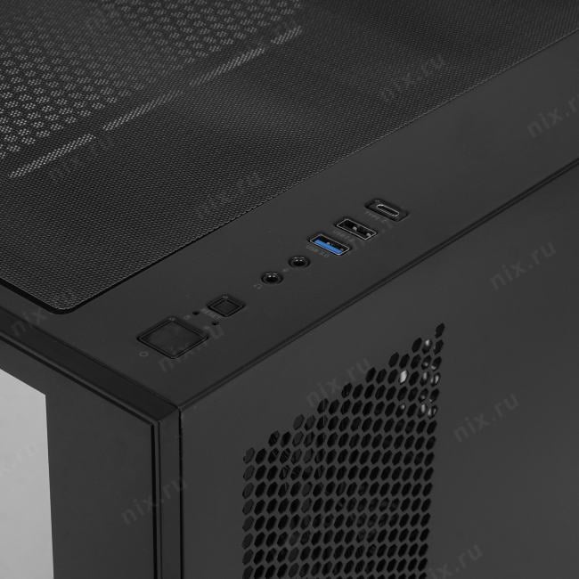 Корпус Formula Crystal Z5 TG черный без БП mATX 6x120mm 1xUSB2.0  1xUSB3.0  audio  bott PSU