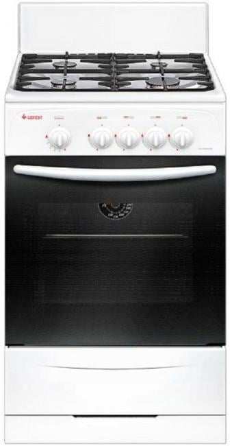 Плита газовая Gefest CG 50М02 К73 белый, конфорок 4 шт, духовка 42 л, 50 см x 85 см x 53 см