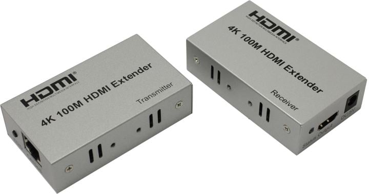 Удлинитель HDMI ORIENT VE047, 4K@30Hz, до 100м по витой паре