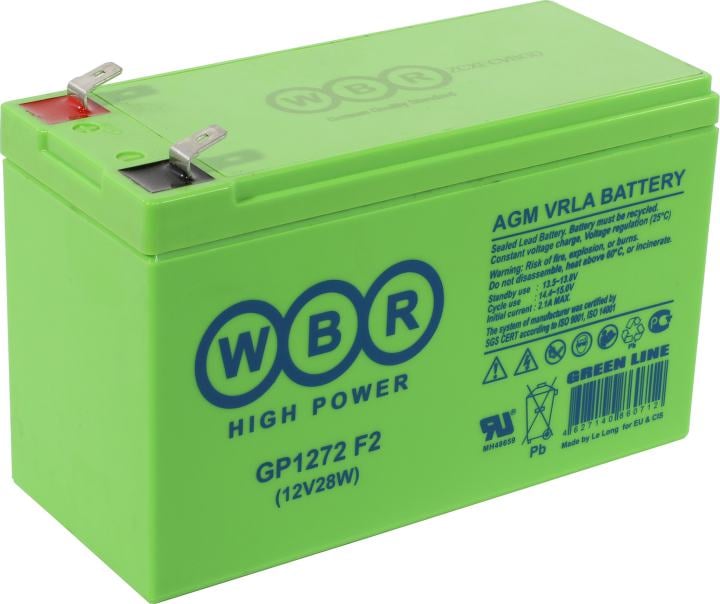 Аккумулятор WBR GP1272, 12В, 7.2Ач