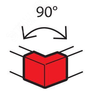 Legrand 638012 Внешний неизменяемый угол 90° - для кабель-каналов Metra 100x50