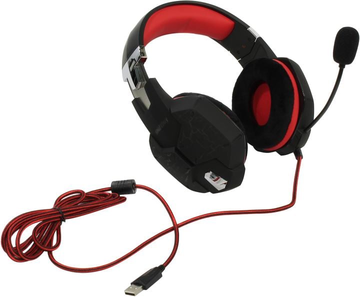Наушники с микрофоном SmartBuy RUSH TAIPAN SBHG-3200 (USB, шнур  2.5м,  с  регулятором громкости)