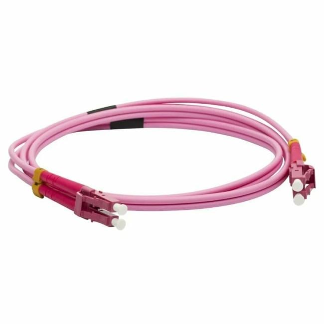 Патч-корд Lanmaster LC/UPC-LC/UPC-OM4-DX-LSZH-3.0-15M LAN-2LC-2LC/OM4-15 2x50/125 OM4 LC дуплекс-LC дуплекс 15м LSZH малиновый