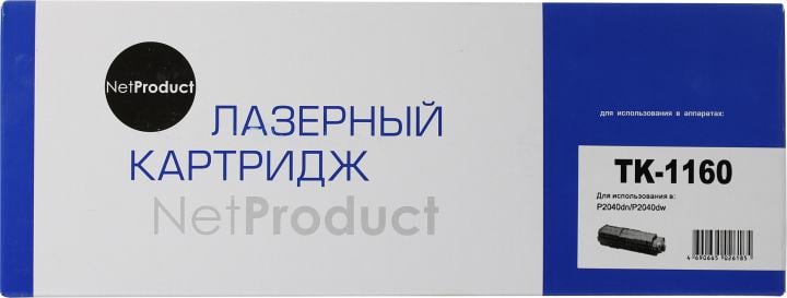 Картридж NetProduct TK-1160  для Kyocera P2040dn/P2040dw