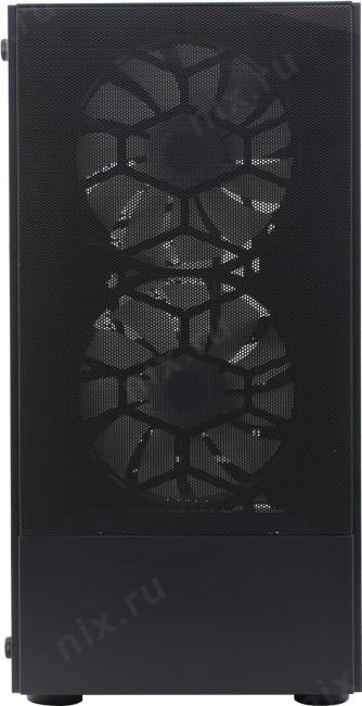 Miditower 1STPLAYER FIREBASE X4-M <X4-M-BK-2F1P-1F1> Black  ATX без БП