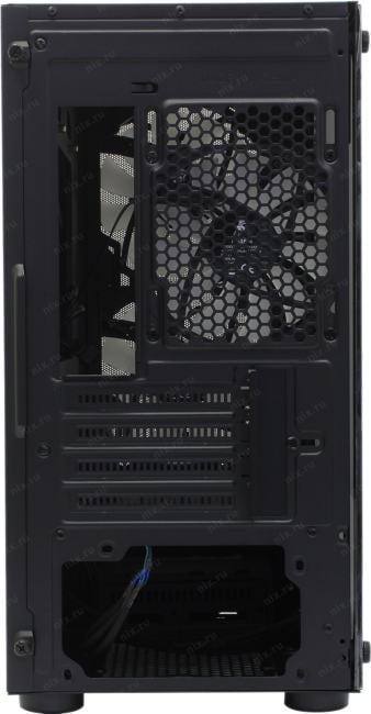 Miditower 1STPLAYER FIREBASE X4-M <X4-M-BK-2F1P-1F1> Black  ATX без БП