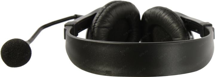 Наушники с микрофоном Ritmix RH-533USB Black (с регулятором громкости,  USB, шнур 2.4м)