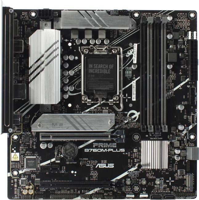 ASUS PRIME B760M-PLUS (RTL) LGA1700 <B760> 2xPCI-E HDMI+DP  2.5GbLAN  SATA  MicroATX 4DDR5