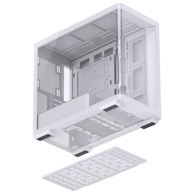 JONSBO D300 White без БП, боковая панель из закаленного стекла, mini-ITX,  micro-ATX,  белый