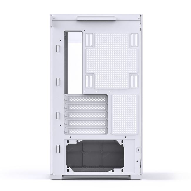 JONSBO D300 White без БП, боковая панель из закаленного стекла, mini-ITX,  micro-ATX,  белый