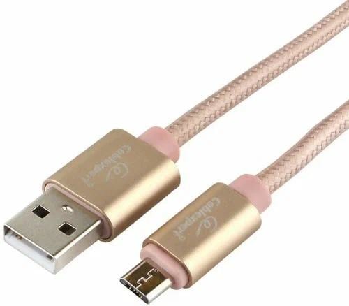 CC-U-mUSB01Gd-1.8M Кабель USB2.0 Cablexpert CC-U-mUSB01Gd-1.8M, AM/microB, серия  Ultra,  1.8м,  золотой, блистер