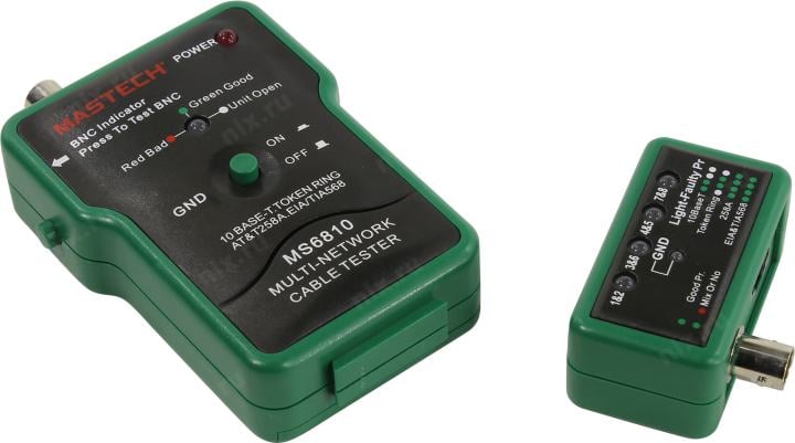 MASTECH <MS6810> LAN тестер для BNC, RJ-45  (Rexant  13-1222)