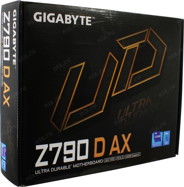 GIGABYTE Z790 D AX (RTL) LGA1700 <Z790> 3xPCI-E HDMI+DP 2.5GbLAN+WiFi  SATA ATX 4DDR5