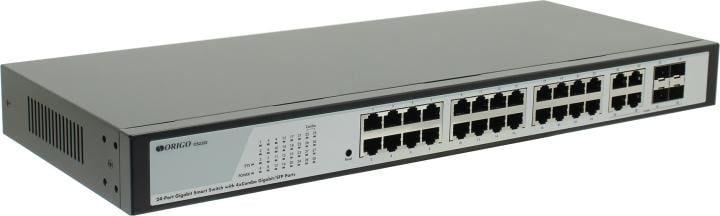 Коммутатор ORIGO OS2328/A1A, L2, 24×1GbE, 4×Combo SFP, 1U