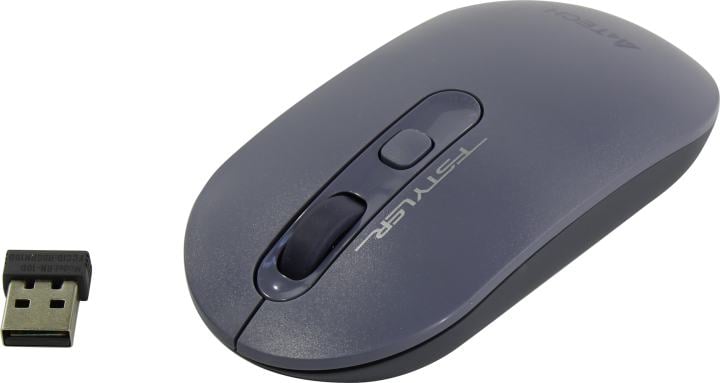 A4Tech FSTYLER Wireless Optical Mouse <FG20 Ash  Blue>  (RTL)  USB 4btn+Roll