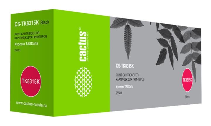 Тонер Картридж Cactus CS-TK8315K черный  (12000стр.)  для  Kyocera FS-Taskalfa-2550CI