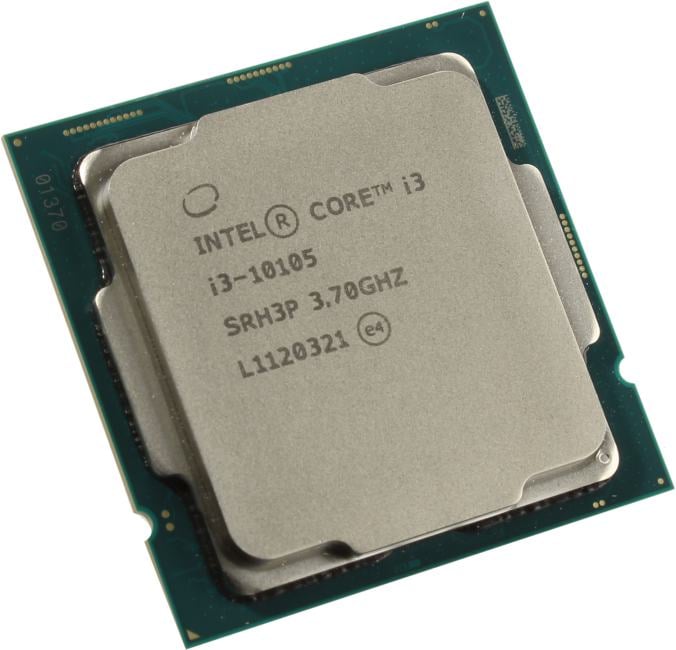 i3-10105 - Процессор, Intel, i3-10105 LGA1200, оем, 6M, 3.70 GHz, 4/8 Core Comet Lake, 65 Вт, HD630