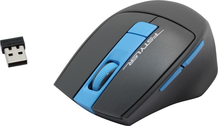 A4Tech FSTYLER Wireless Optical Mouse <FG30  Blue>  (RTL)  USB 6btn+Roll