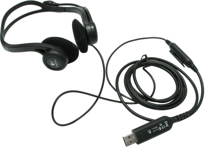 Logitech PC Headset 960 USB (наушники с микрофоном,  с рег.громкости) <981-000100>