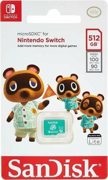 SanDisk Nintendo Switch <SDSQXAO-512G-GN3ZN>  microSDXC Memory Card 512Gb UHS-I  U3  V30