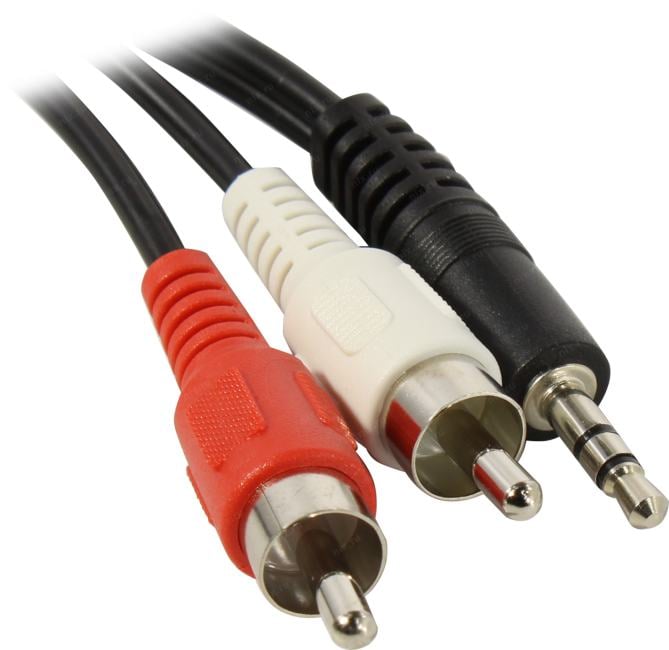 KS-is <KS-574-1> Кабель 2RCA-M  --> Jack3.5-M 1м