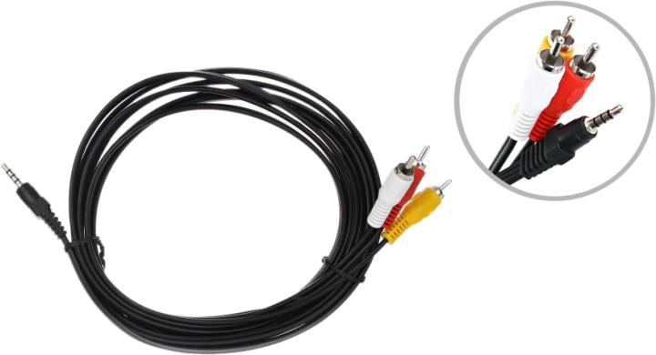 Кабель соединительный 3.5 Jack (M)/3 RCA  (M) Telecom <TAV4545-1.5M>