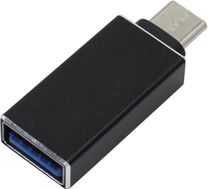 KS-is Переходник USB Type-C - USB 3.0 KS-is (KS-296Black), вилка - розетка, cкорость передачи: до 5 Гб/сек
