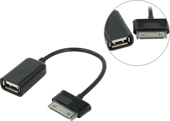 KS-is KS-134 Адаптер 30Pin (SAMSUNG type) в Female USB Host OTG