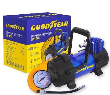 Компрессор Goodyear GY000111 GY-40L, 40 л/мин, со съемной ручкой