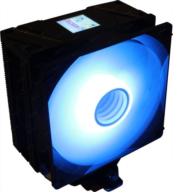 Thermalright <Assassin Spirit 120 Vision ARGB  Black>(115x/1200/1700/1851/AM4/AM5,25.6дБ,1500  об/мин,Al+т.трубки)