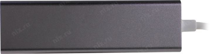 KS-is <KS-410> USB3.0 Hub  3 port, LAN,  подкл.  USB-C