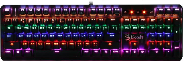 Клавиатура Bloody B975  <USB>  104КЛ,  подсветка клавиш