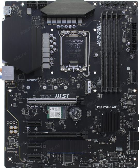 MSI PRO Z790-S WIFI (RTL) LGA1700 <Z790> 2xPCI-E HDMI+DP  2.5GbLAN+WiFi+BT  SATA  ATX 4DDR5