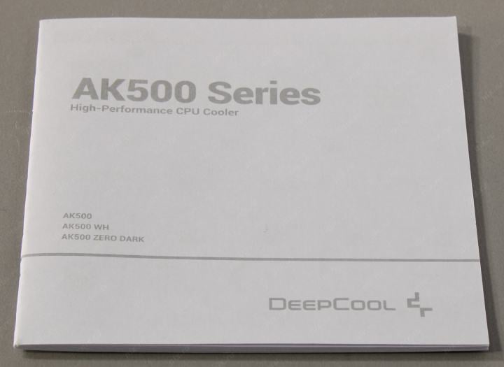 Deepcool <R-AK500-BKNNMT-G-1>  AK500 ZERO DARK(4пин,115x/1200/1700/2011/AM4/AM5,28дБ,500-1850об/мин,Al+Cu+теп.тр)