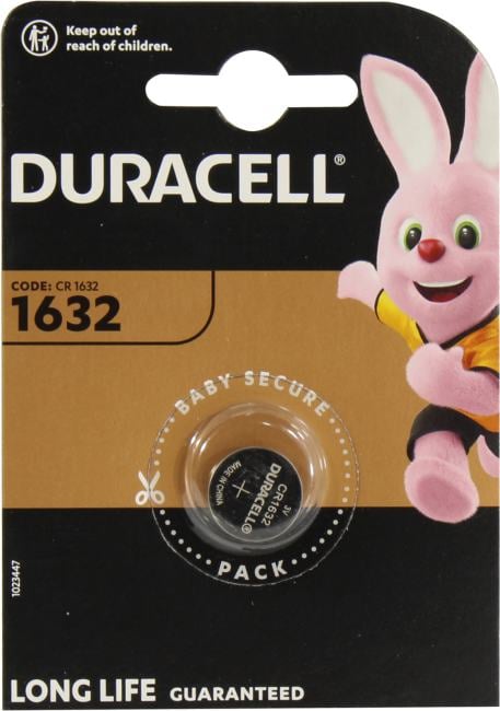 Duracell CR1632-1 (Li,  3V)  <уп.  1 шт>
