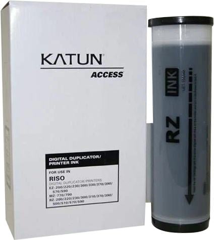 Краска RISO RZ/EZ 370/300/230/200 Black (1000мл) Katun (ПРОДАВАТЬ КРАТНО ДВУМ ШТУКАМ!!!)