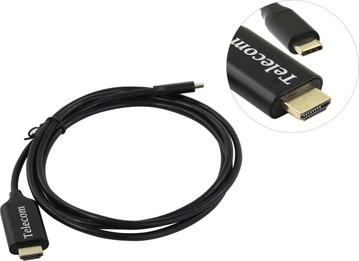 Telecom (TCC008-1.8м) Кабель-адаптер MHL USB-C -) HDMI (M) 1.8м
