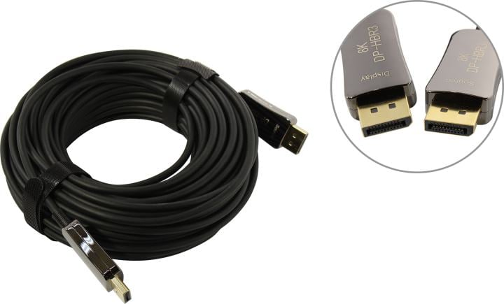 KS-is <KS-471-20> Кабель AOC DisplayPort (M)  -> DisplayPort  (M) 20м ver1.4