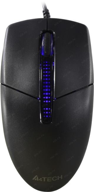 A4Tech V-Track Mouse  <N-530 Black>  (RTL) USB 3btn+Roll
